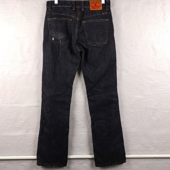 Lucky Brand Dungarees by Gene Montesano Black Mid Rise Straight Leg Color Jean - Picture 8 of 15